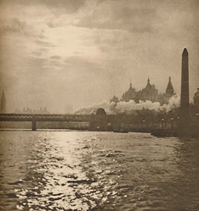 Tam, gdzie żelazna droga do Dover przecina rzekę, ok. 1935. autorstwa Paterson