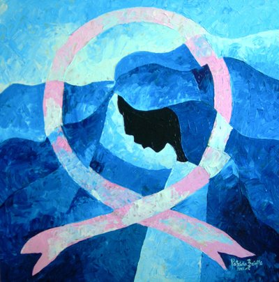 Nadzieja jest tutaj, 2012 (akryl na masonicie) autorstwa Patricia Brintle