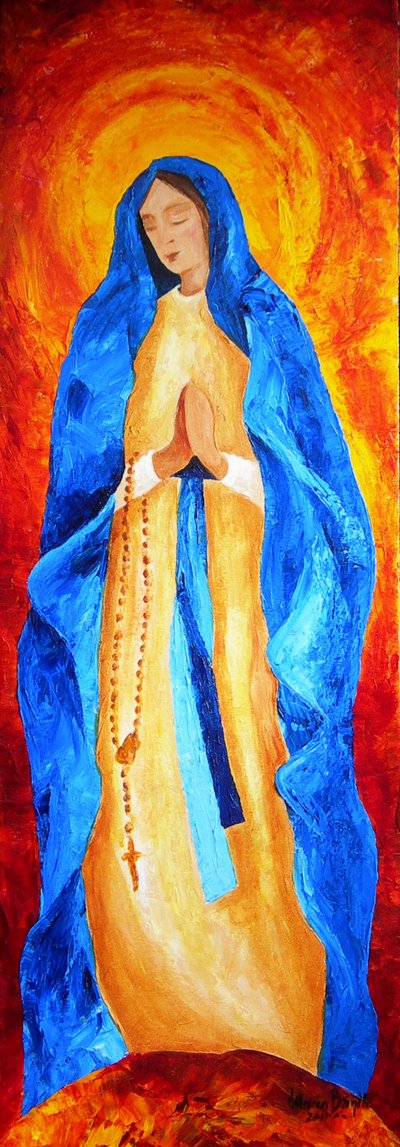 Madonna Różańcowa, 2011 autorstwa Patricia Brintle