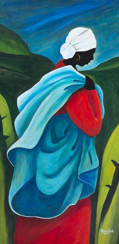 Na pole bananowe, 2013 (akryl na masonicie) autorstwa Patricia Brintle