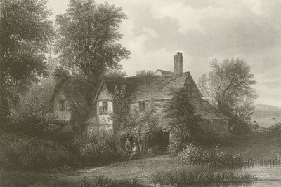 Domek w Old Hyde Park, Londyn (grawerowanie) autorstwa Patrick Nasmyth