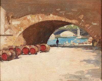 Paryż (olej na pokładzie) autorstwa Patrick William Adam