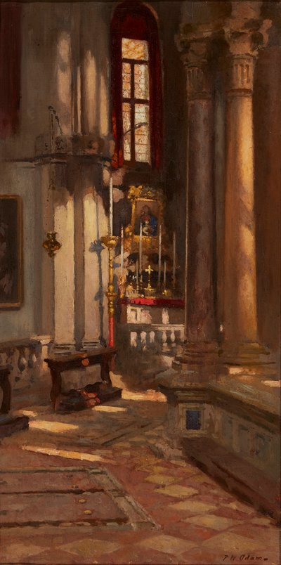 San Zaccaria, Wenecja (olej na płótnie) autorstwa Patrick William Adam