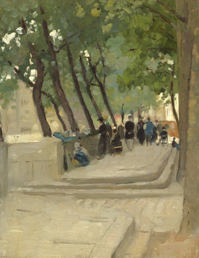Lewobrzeżny rynek książki, Paryż, ok. 1900 autorstwa Patrick William Adam