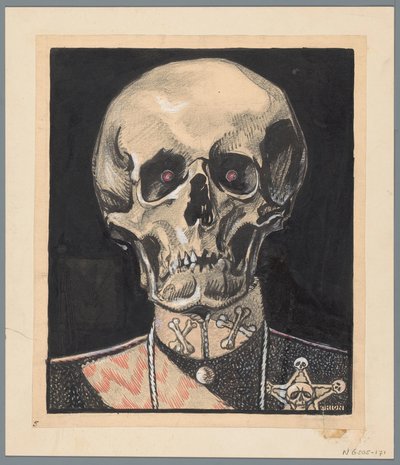 Dood jako vredestichter Najwyższy Rozjemca (tytuł na obiekcie) autorstwa Patricq Kroon (signed by artist)