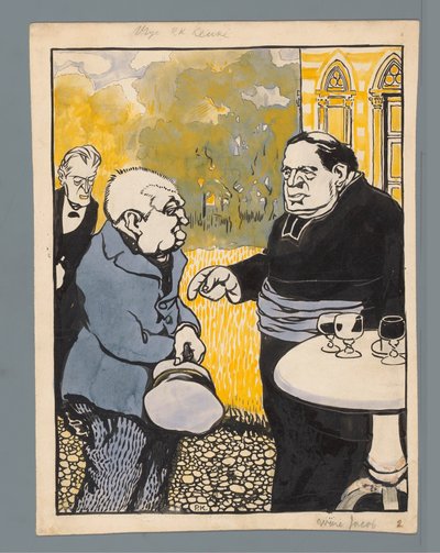 Karykatura Kościoła rzymskokatolickiego Wolny wybór (tytuł na obiekcie) autorstwa Patricq Kroon (signed by artist)