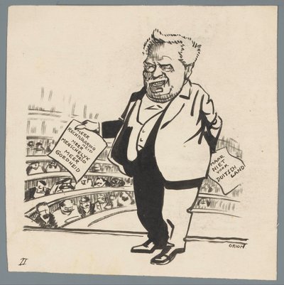 Surowe traktowanie Niemiec Więcej sprawiedliwości, więcej człowieczeństwa, więcej dobroci / ale nie dla Niemiec (tytuł na obiekcie) autorstwa Patricq Kroon (signed by artist)