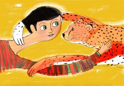 Dziecko, 2025 (akryl; cyfrowy) autorstwa Patrizia La Porta