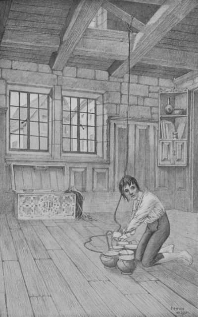 Kartusz i miód (litografia) autorstwa Patten Wilson