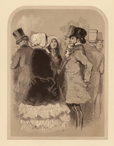 Gavarni w Londynie: The Lounger na Regent Street (litografia) autorstwa Paul (after) Gavarni