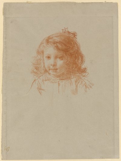 Popiersie Młodej Dziewczyny (rekto); Profil młodej dziewczyny (verso) autorstwa Paul Adolphe Rajon