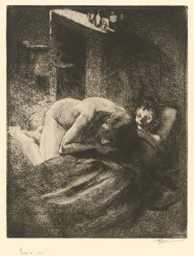 Nędza Nędza, ok. godz. 1886. autorstwa Paul Albert Besnard