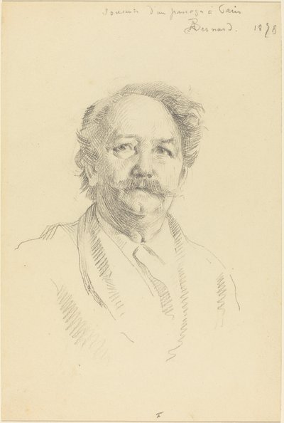 Portret mężczyzny Pamiątka z pasażu w Paryżu, 1898. autorstwa Paul Albert Besnard