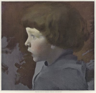 Szkic do portretu dziecka autorstwa Paul Albert Besnard