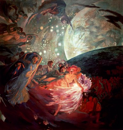 Prawda ciągnie nauki, by oświecić ludzi autorstwa Paul Albert Besnard