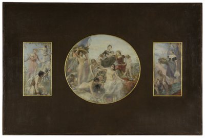 Szkic jadalni w Hôtel de Ville de Paris: La Chasse. L