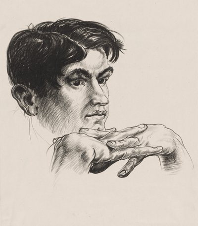 Głowa mężczyzny autorstwa Paul B. Travis