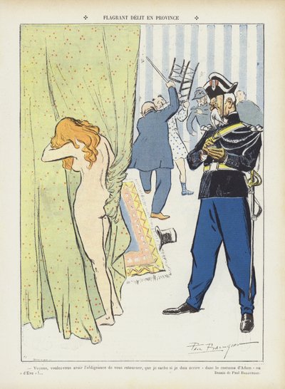 Ilustracja do Le Rire autorstwa Paul Balluriau