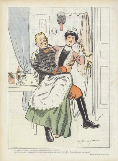 Ilustracja do Le Rire autorstwa Paul Balluriau