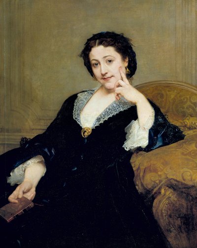 Portret Madeleine Brohan (1833-1900) z obrazu Komedii Francuskiej Paula Baudry (1828-1885) 1860 Nd. 1,06 x 0,84 m Paryż, musee d
