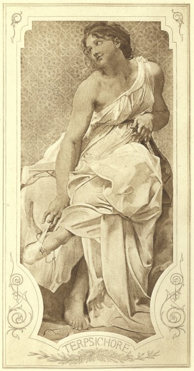 Terpsichore, Muza Tańca Chóralnego (fotograwiura) autorstwa Paul Baudry