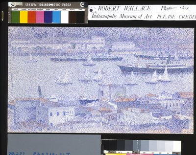 Constantinople, The Boats (akwarela i ołówek na kremowym papierze) autorstwa Paul Baum
