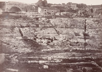 Theatre de Syracuse (Amfiteatr w Syrakuzach), 1865 (zdjęcie) autorstwa Paul Berthier