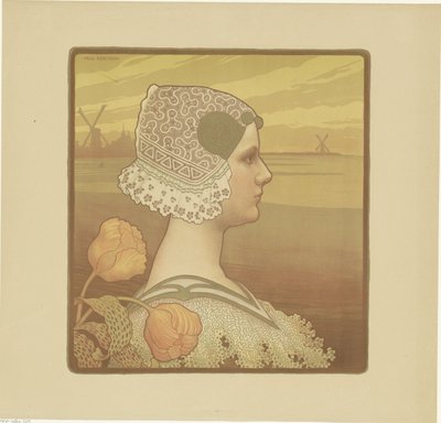 Portret Wilhelminy, królowej Holandii autorstwa Paul Berthon