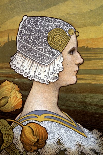 Królowa Wilhelmina z Holandii, ok. 1901 r. (ilustracja) autorstwa Paul Berthon