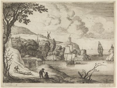 Scena portowa autorstwa Paul Bril