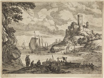Scena portowa autorstwa Paul Bril