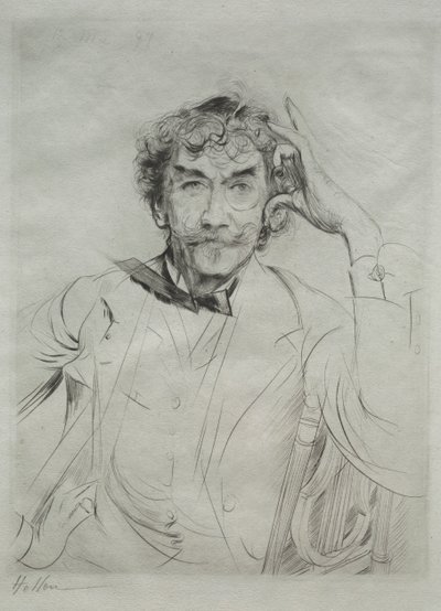 James MacNeill Whistler autorstwa Paul Cesar Helleu