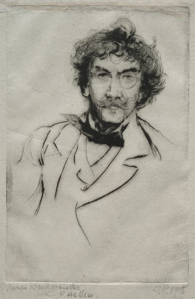 James MacNeill Whistler, 1903. autorstwa Paul Cesar Helleu