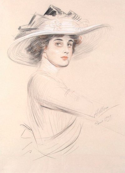 Portret kobiety, 1909. autorstwa Paul Cesar Helleu