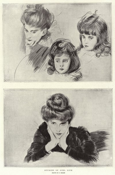 Studia nad życiem dziewcząt autorstwa Paul Cesar Helleu