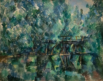 Most nad stawem Saint-Maur-des-Fosses autorstwa Paul Cézanne