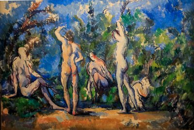 Pięciu kąpiących się 1900 - 1904 (olej na płótnie) autorstwa Paul Cézanne