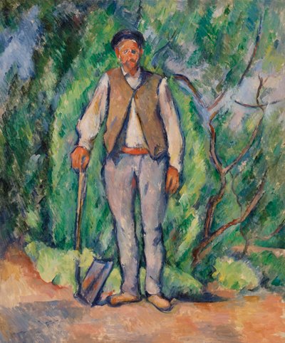 Ogrodnik (olej na płótnie) autorstwa Paul Cézanne