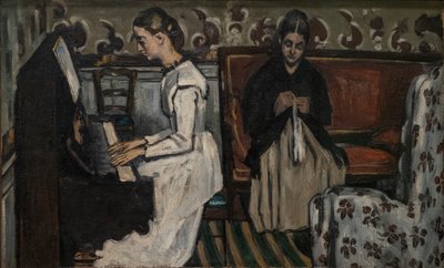 Dziewczyna przy fortepianie (Uwertura do „Tannhäuser”) autorstwa Paul Cézanne