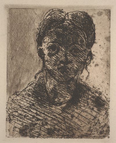 Głowa młodej dziewczyny autorstwa Paul Cézanne