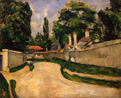 Domy wzdłuż drogi, ok. 1881 (olej na płótnie) autorstwa Paul Cézanne