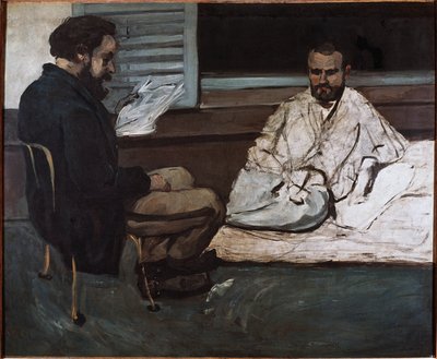Paul Alexis czyta rękopis Emile Zoli (olej na płótnie) autorstwa Paul Cézanne