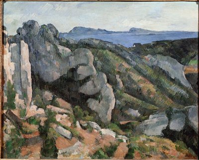 Skały w Estaque (olej na płótnie) autorstwa Paul Cézanne
