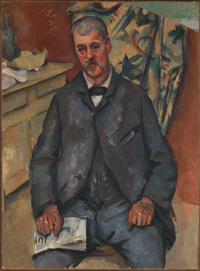 polimento de homem sentado autorstwa Paul Cézanne