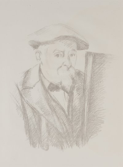 Autoportret przed sztalugą autorstwa Paul Cézanne