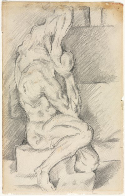 Szkic rzeźby anatomicznej (recto) autorstwa Paul Cézanne