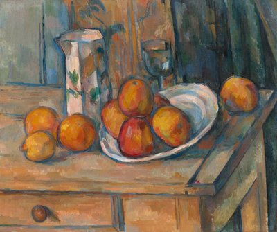 Martwa natura z mlecznym dzbanem i owocami autorstwa Paul Cézanne
