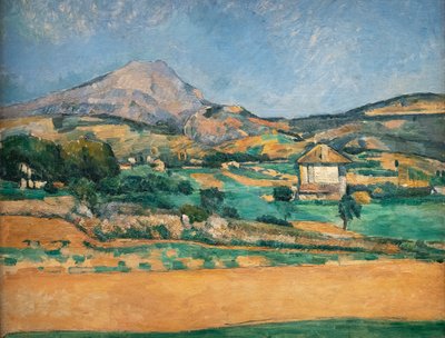 Równina Montagne Sainte-Victoire. Widok z Valcros autorstwa Paul Cézanne