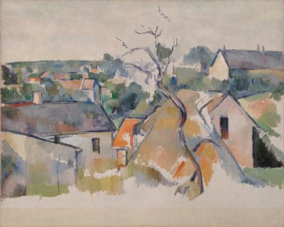 Dachy, ok. 1898 r. (olej na płótnie) autorstwa Paul Cézanne
