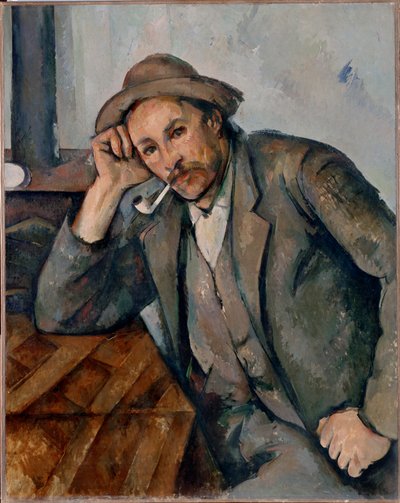Palacz fajki ... (olej na płótnie) autorstwa Paul Cézanne